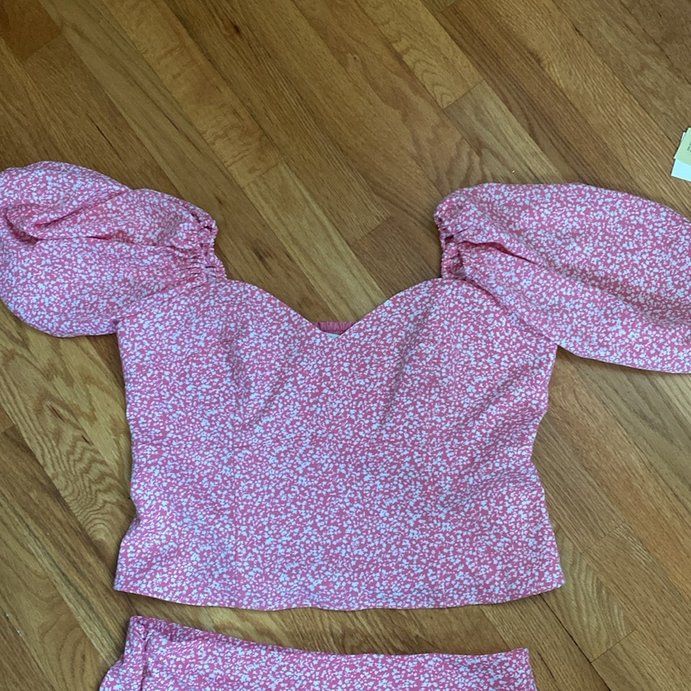 Abercrombie & Fitch Pink Patterned Skirt Set - Picture 2 of 8